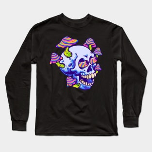 Trippy skull Long Sleeve T-Shirt